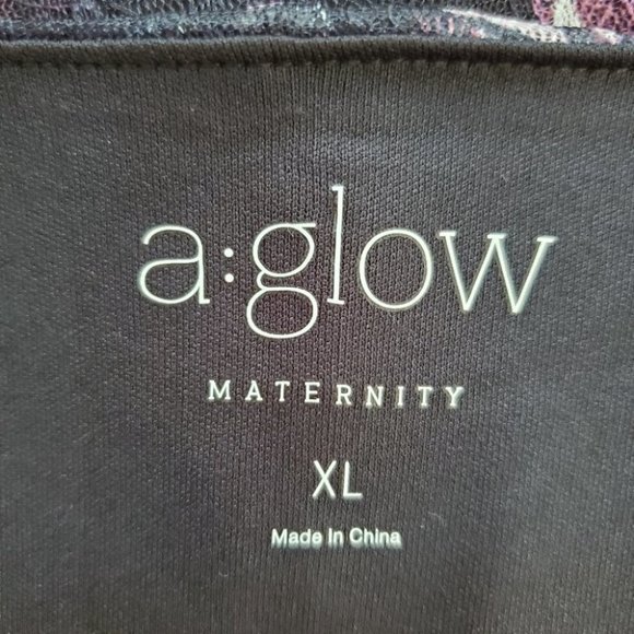 a:glow a glow Soft Floral Lace Overlay Maternity Dress Size XL - Picture 9 of 11